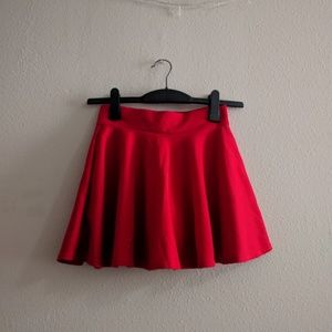 Red Skater Skirt